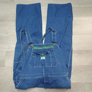 Vintage Men's Liberty Overalls Bib Farm Country Denim Jean Size 44 X 30